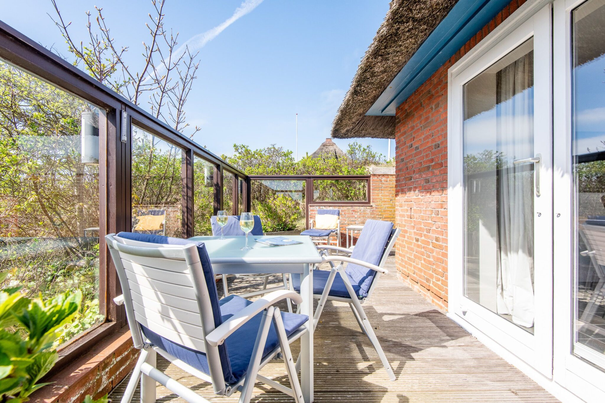 Terrasse zu Ferienwohnung auf Sylt