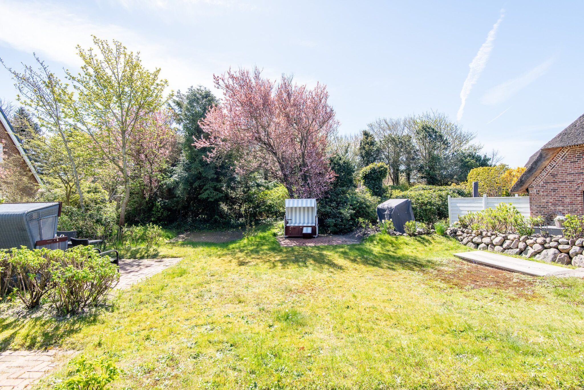 Garten zu Ferienwohnung auf Sylt