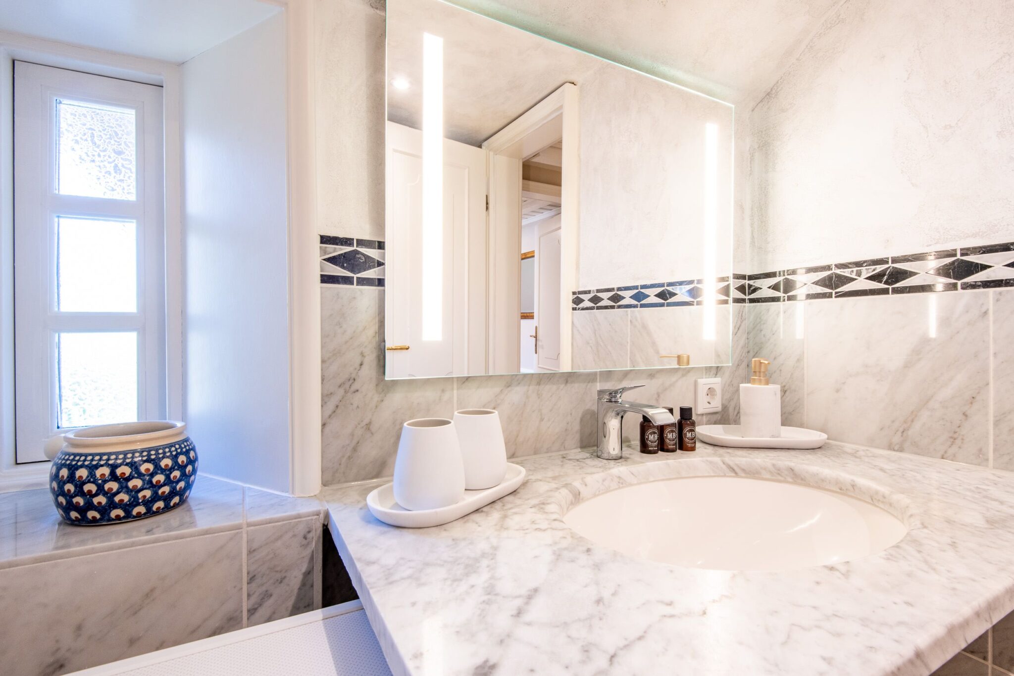 Badezimmer in Ferienwohnung auf Sylt