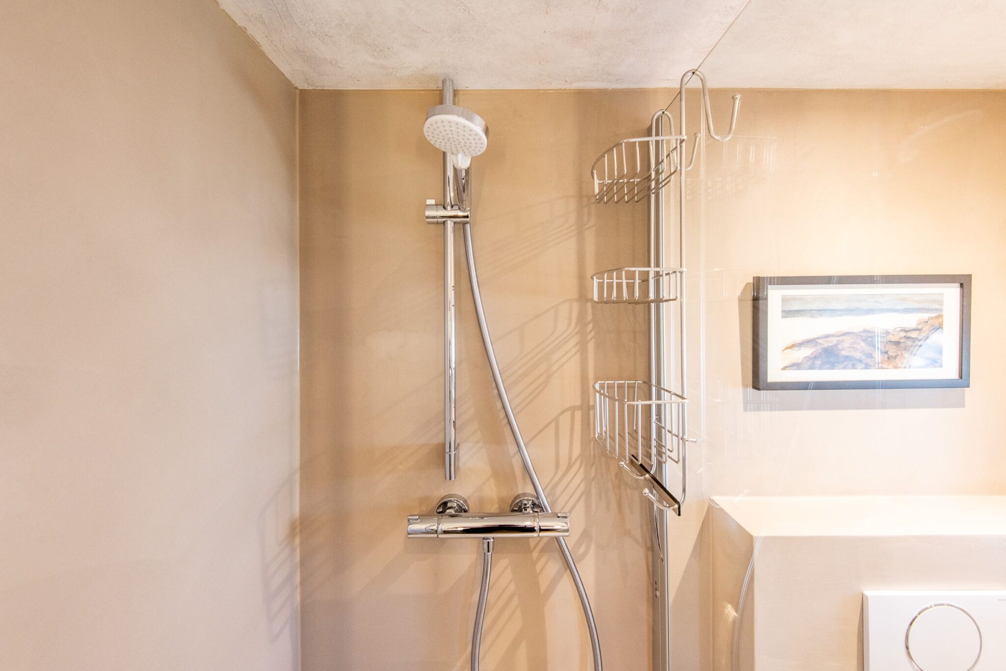 Dusche in Ferienwohnung auf Sylt