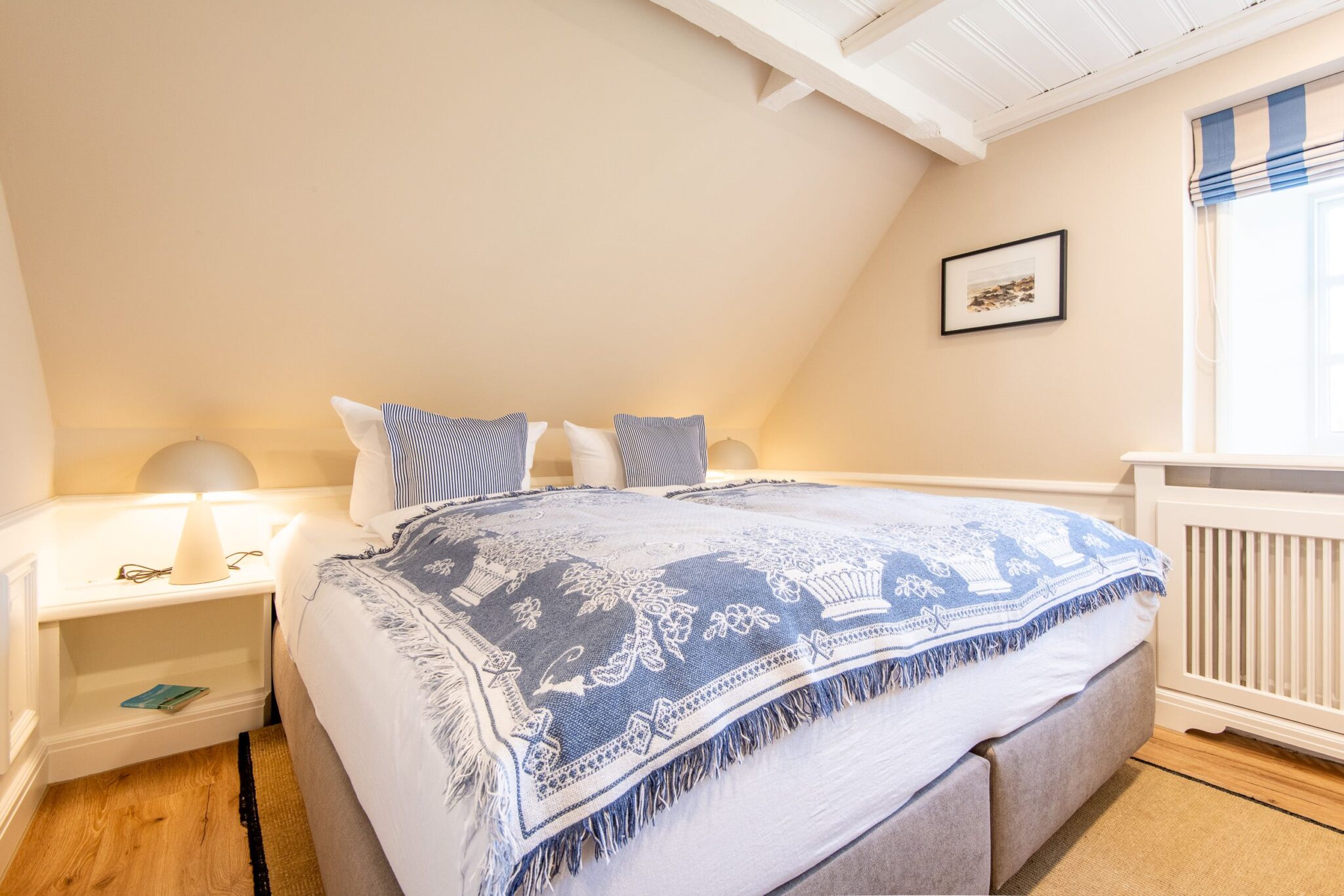 Schlafzimmer in Ferienwohnung auf Sylt