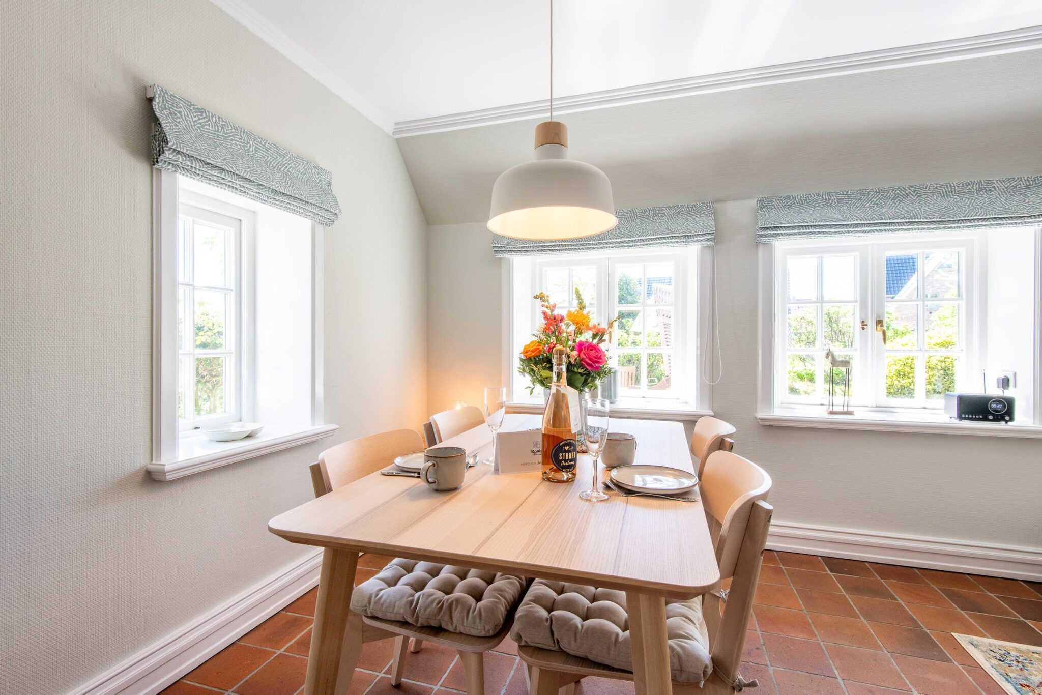 Esstisch in Ferienwohnung auf Sylt