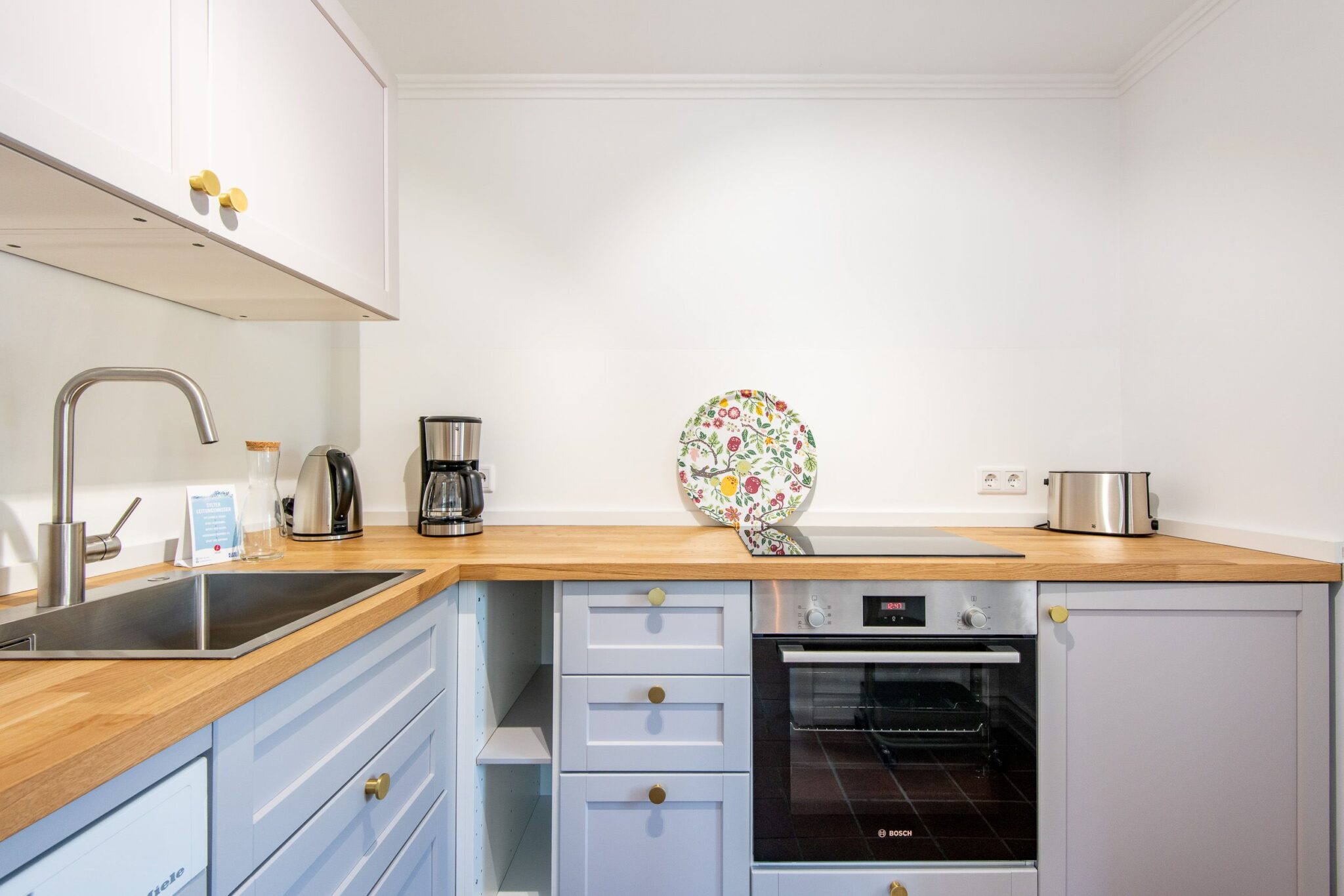 Küche in Ferienwohnung auf Sylt