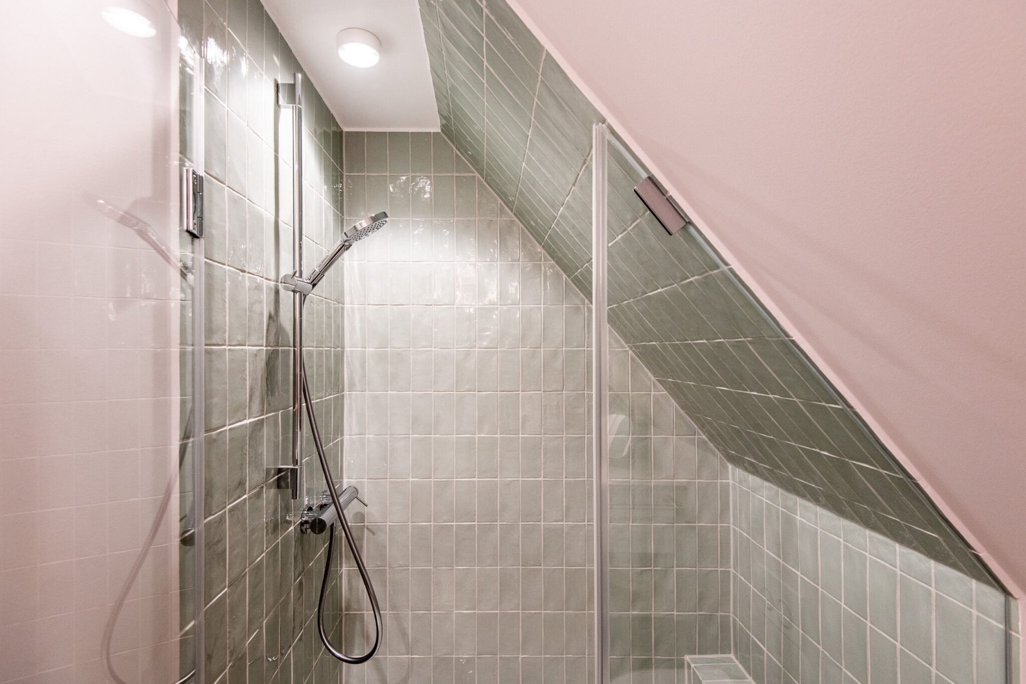 Dusche in Ferienwohnung auf Sylt