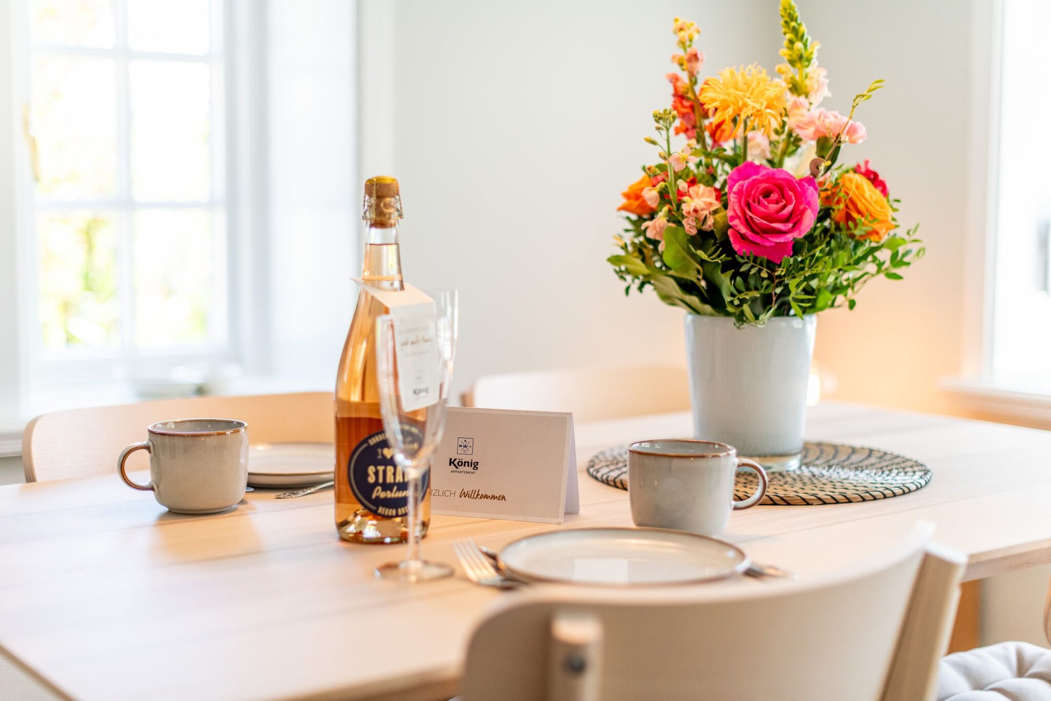 Esstisch in Ferienwohnung auf Sylt