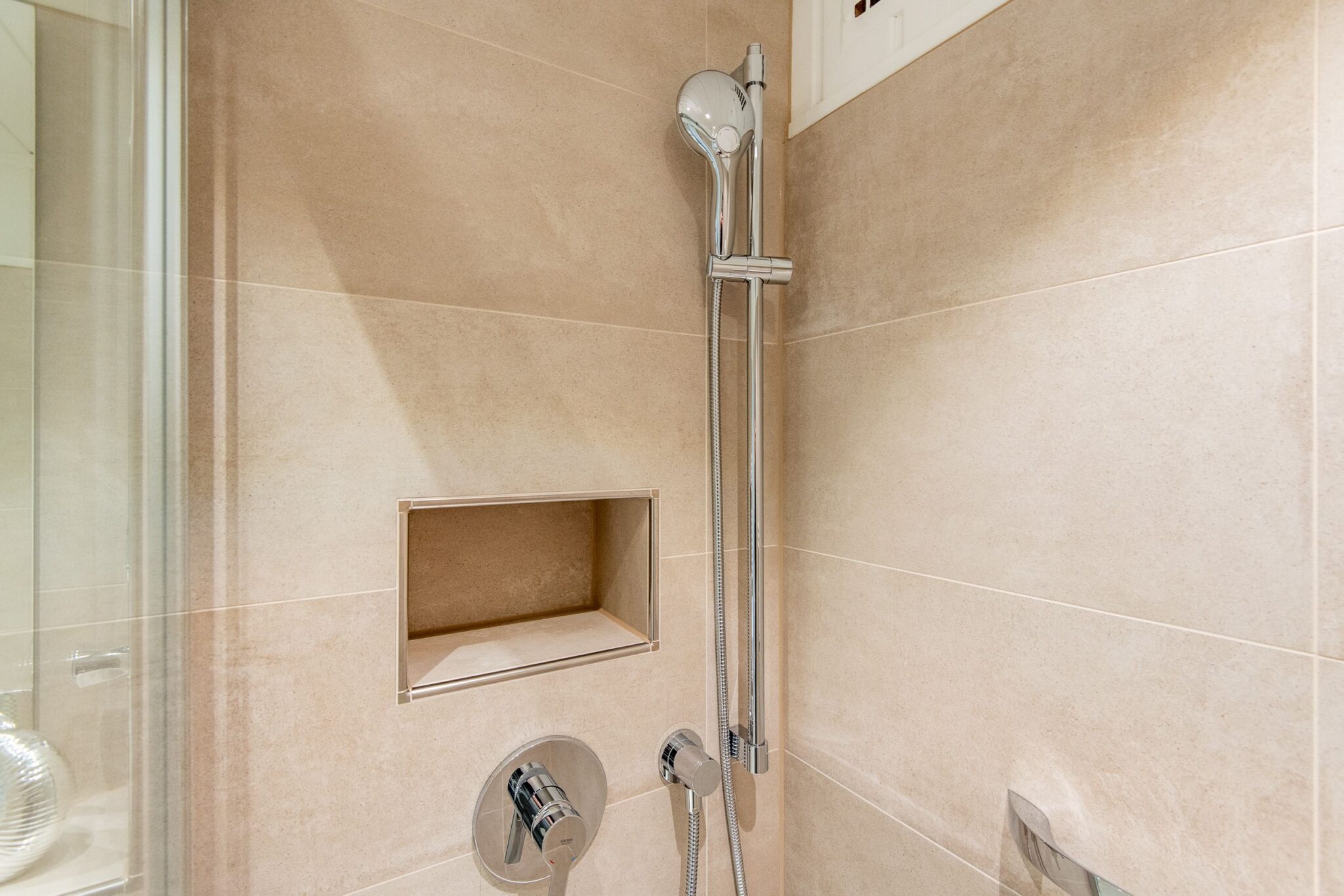 Dusche in Ferienwohnung auf Sylt