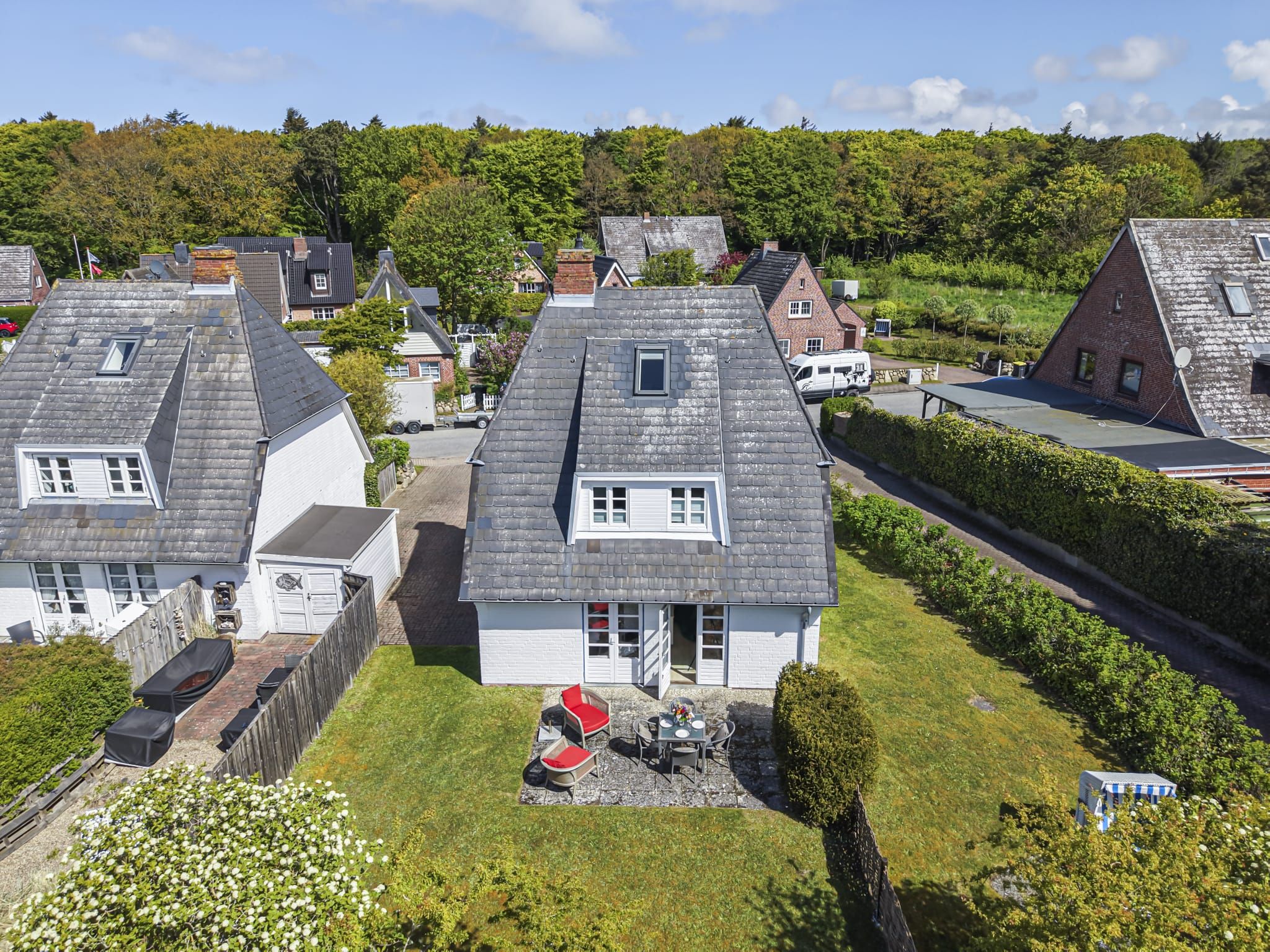 Garten zu Ferienwohnung auf Sylt
