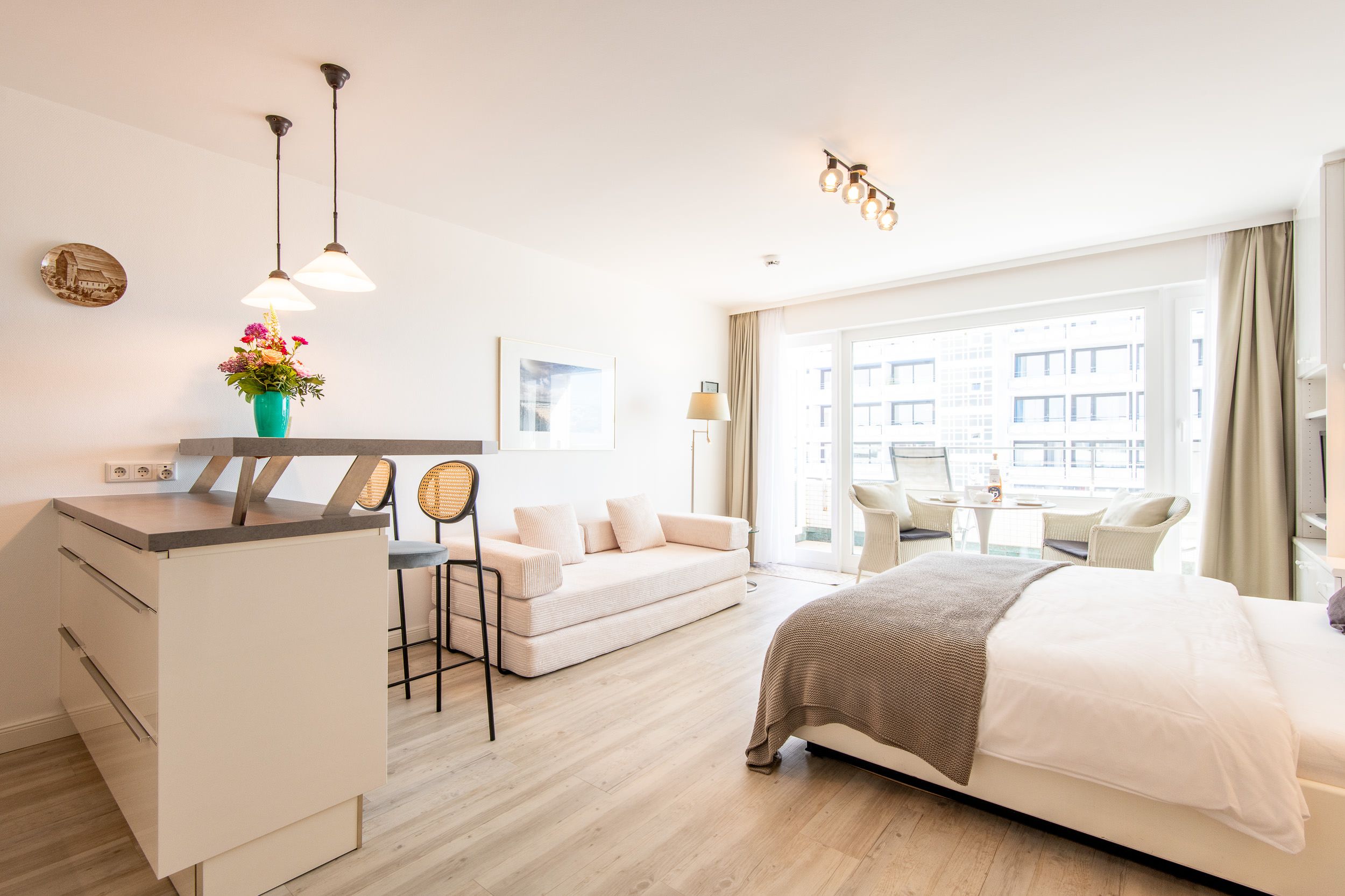 Wohnraum in Ferienwohnung auf Sylt