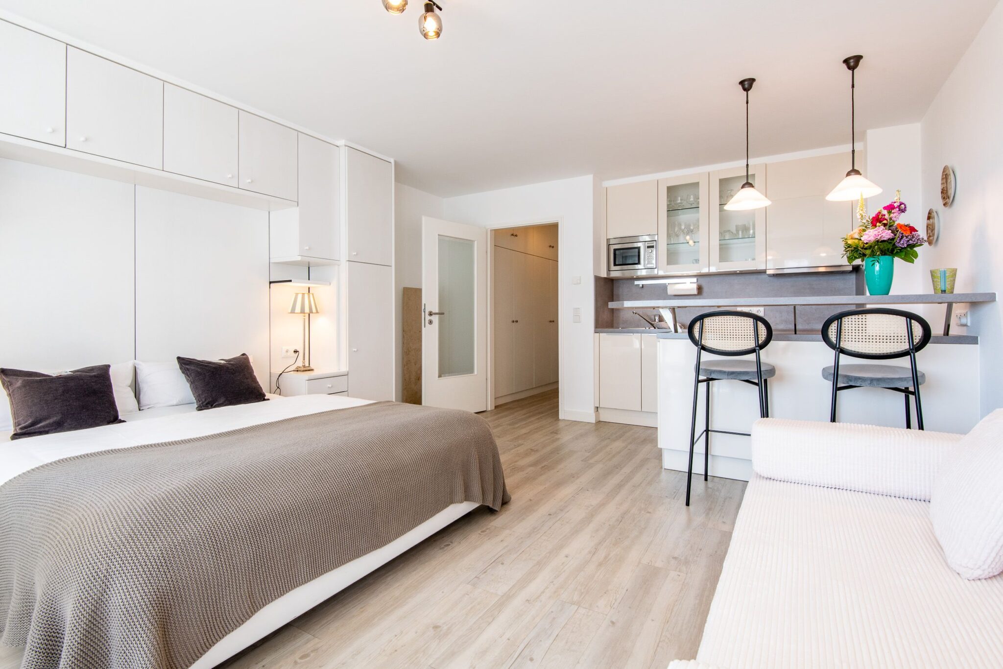 Wohnraum in Ferienwohnung auf Sylt