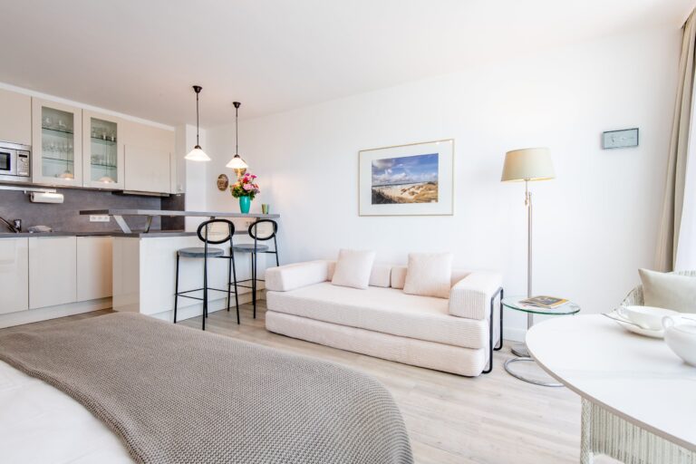 Couch in Ferienwohnung auf Sylt