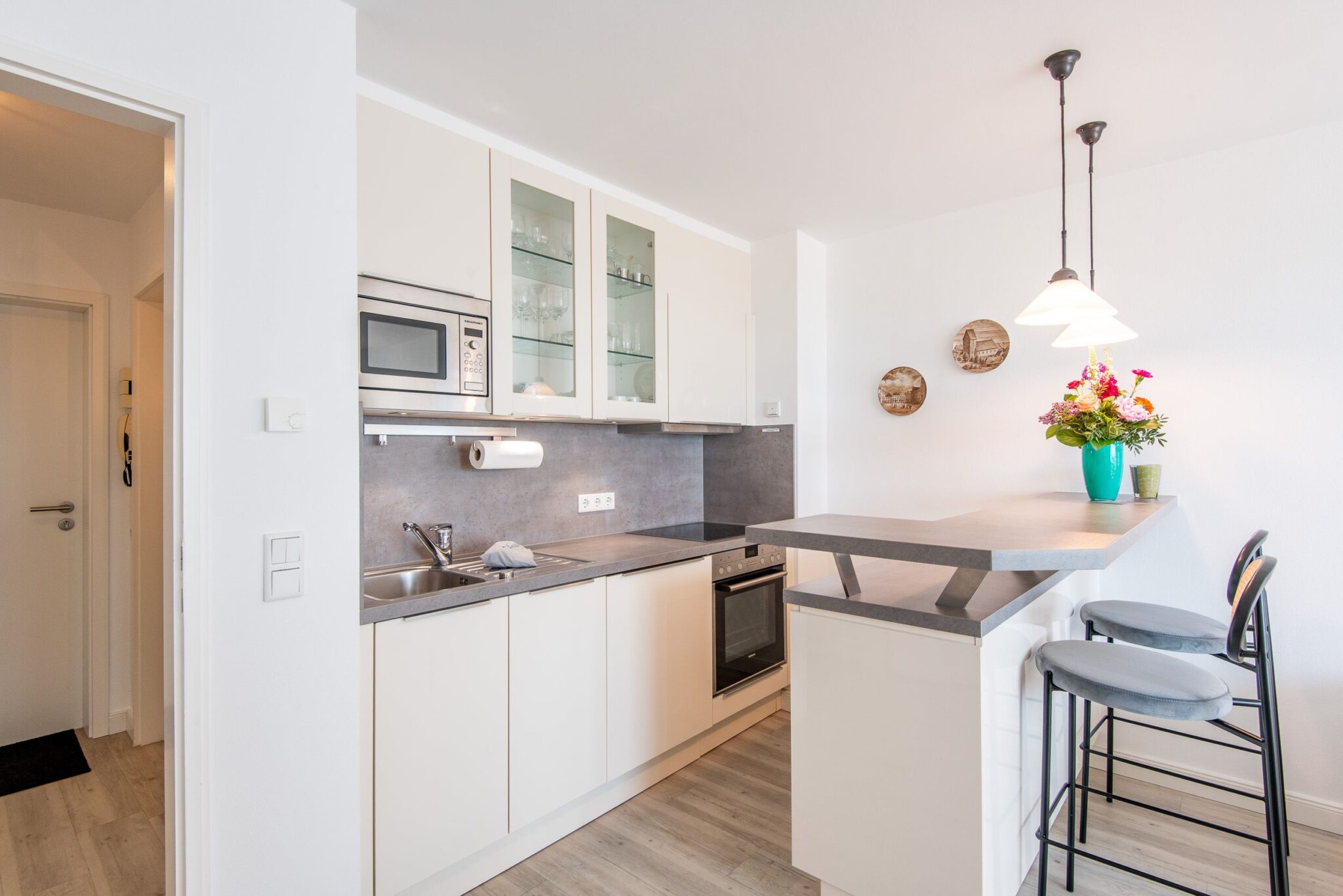 Küche in Ferienwohnung auf Sylt