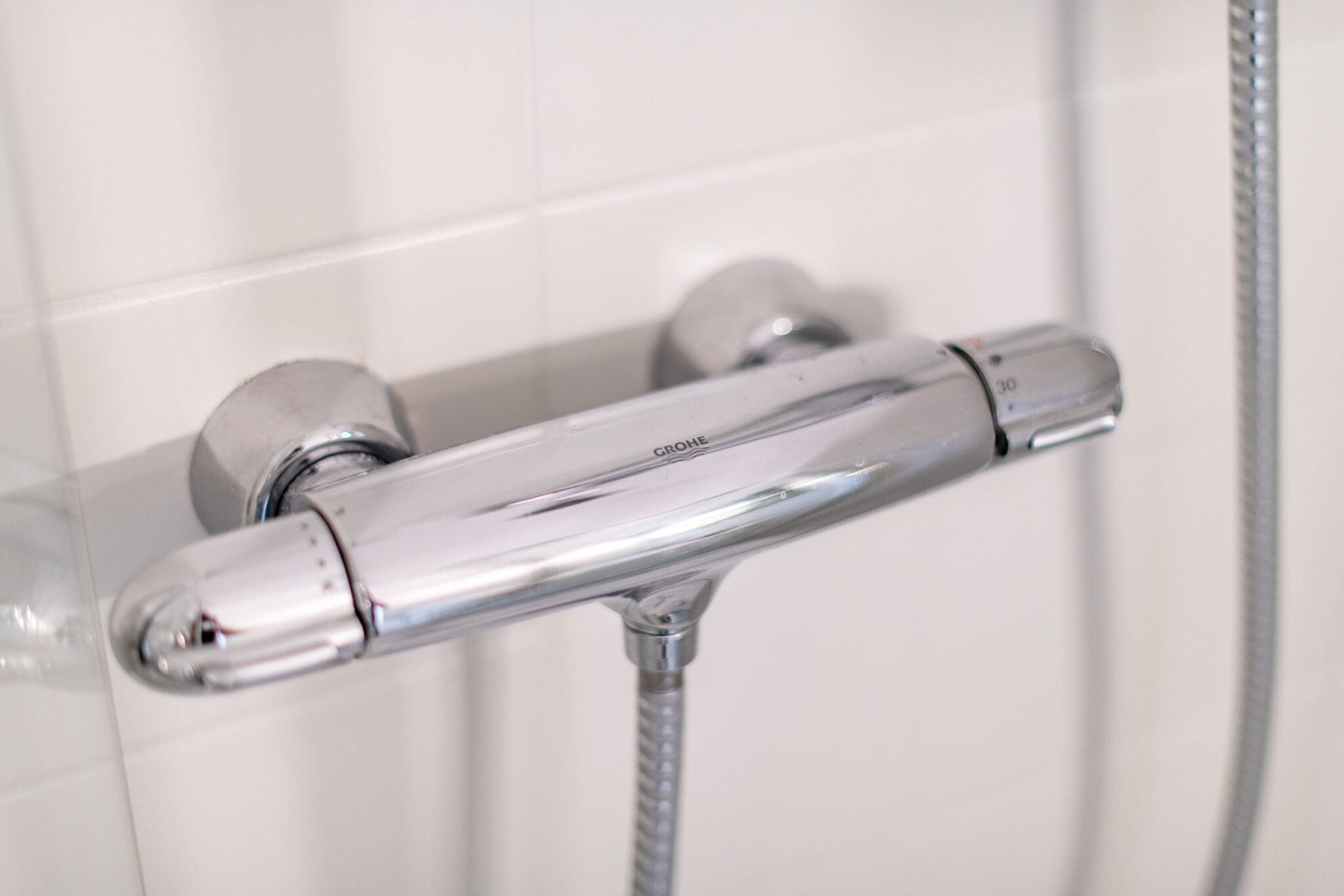 Dusche in Ferienwohnung auf Sylt