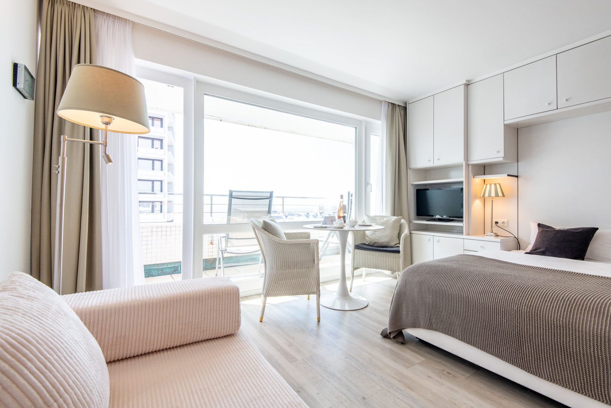 Wohnraum in Ferienwohnung auf Sylt