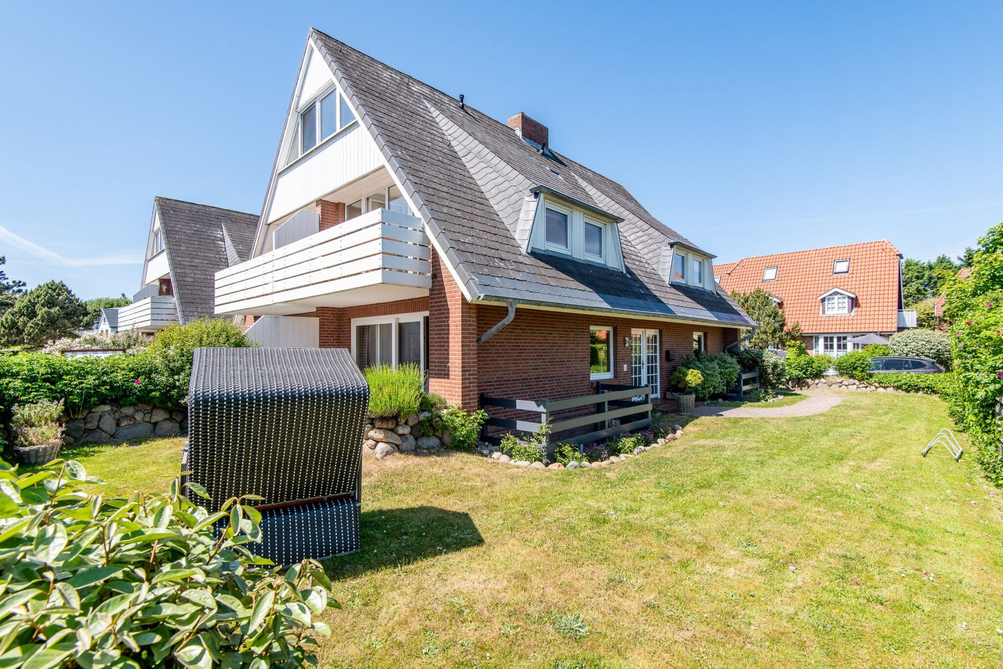 Garten zu Ferienwohnung auf Sylt