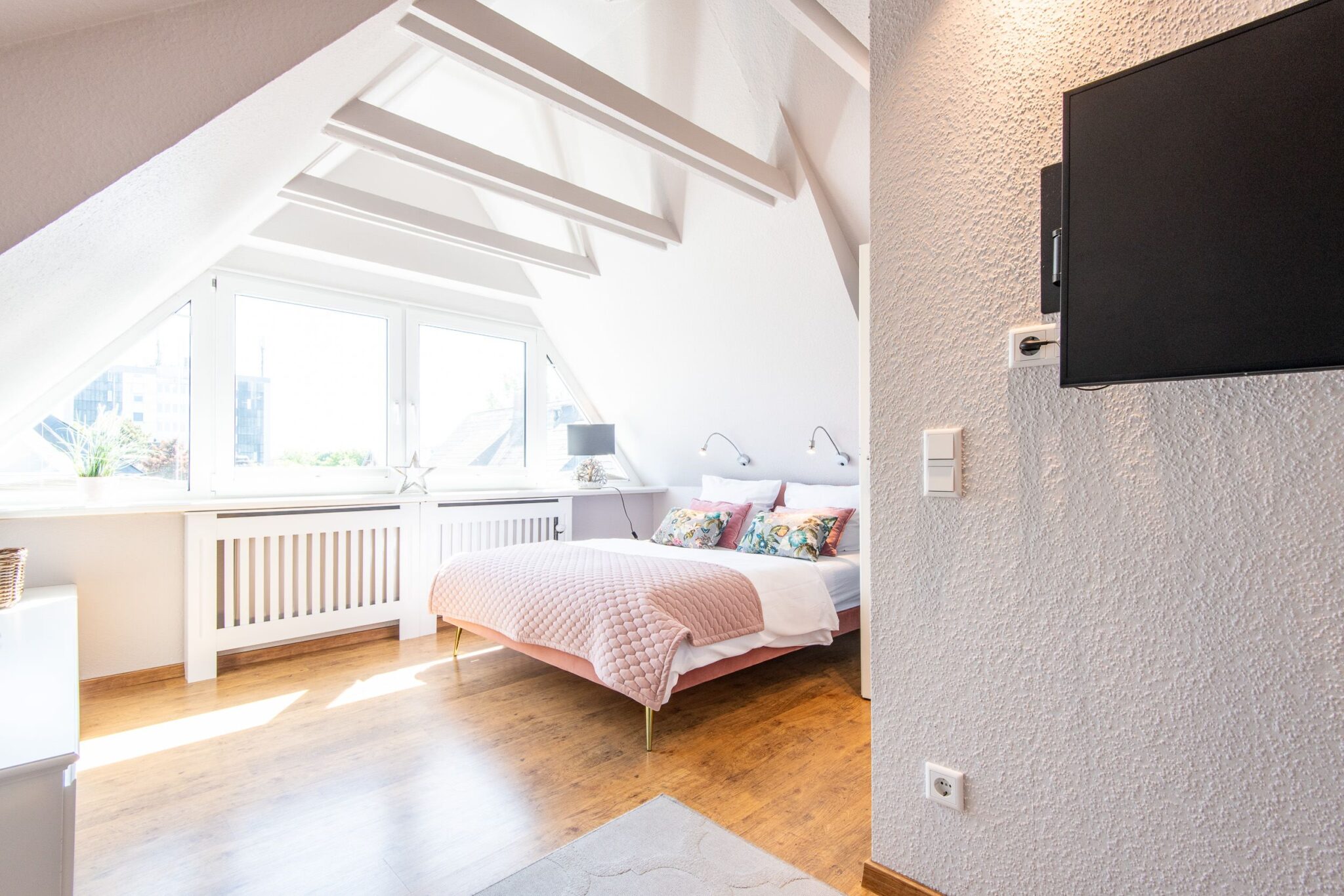 Schlafzimmer in Ferienwohnung auf Sylt