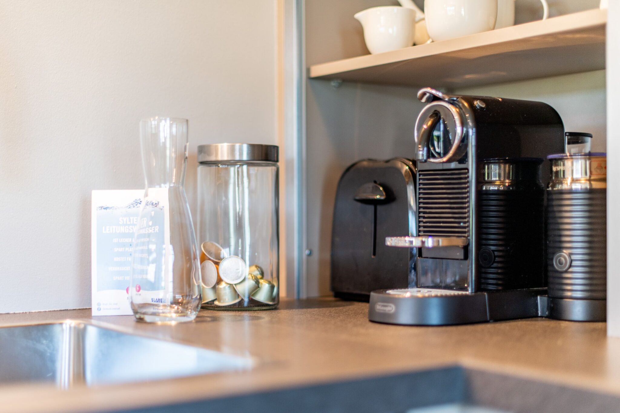 Kaffeemaschine in Ferienwohnung auf Sylt