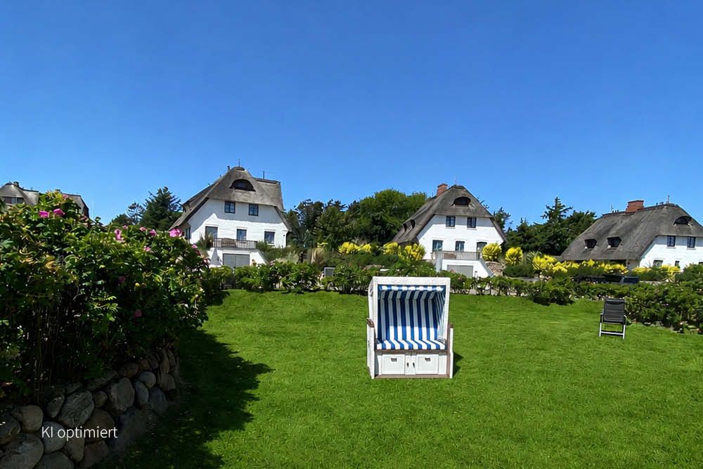 Strandkorb zu Ferienwohnung auf Sylt