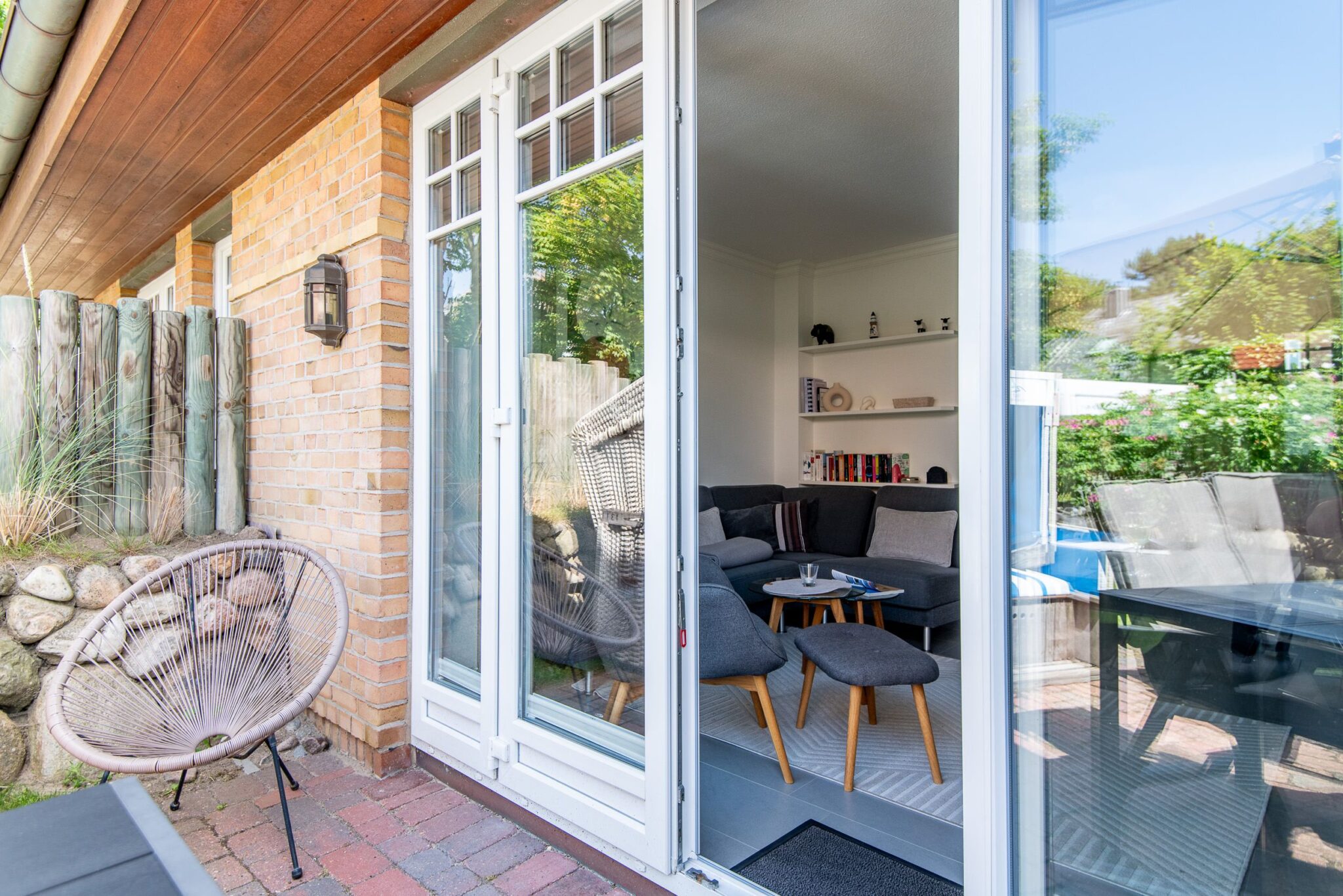 Terrasse zu Ferienhaus auf Sylt