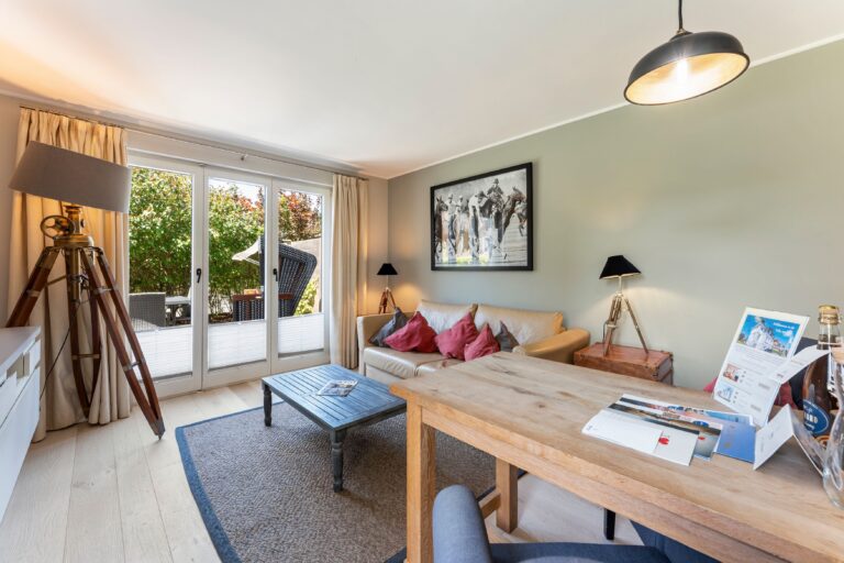 Wohnzimmer in Ferienhaus auf Sylt