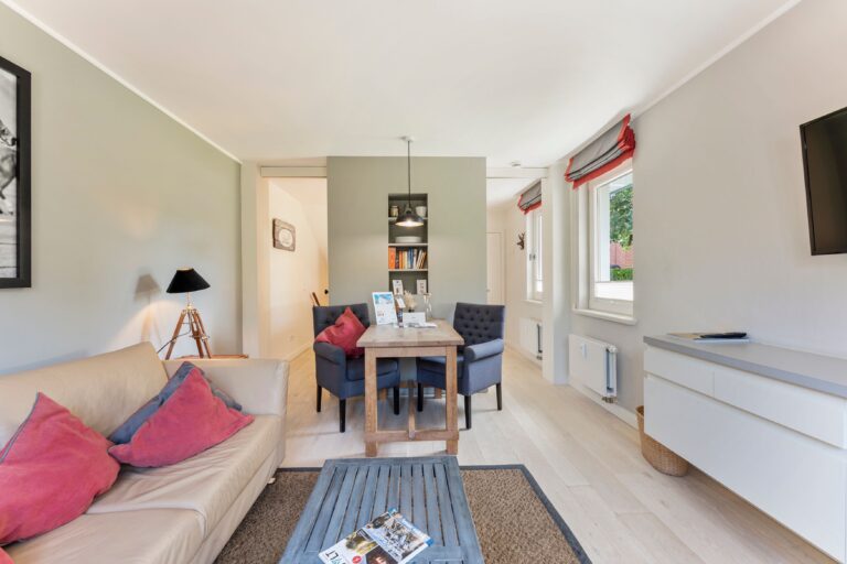 Wohnzimmer in Ferienhaus auf Sylt