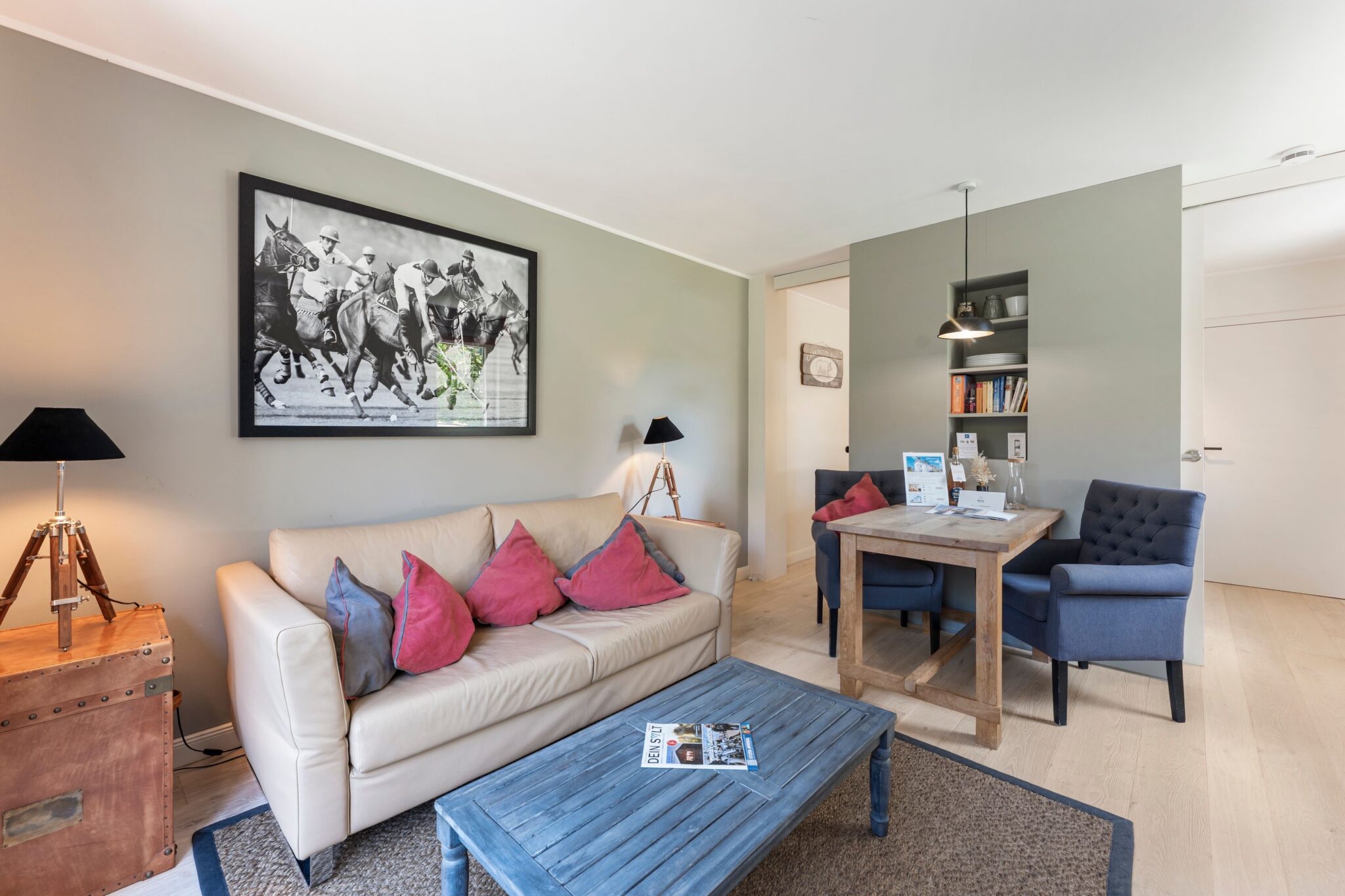 Sofa in Ferienhaus auf Sylt