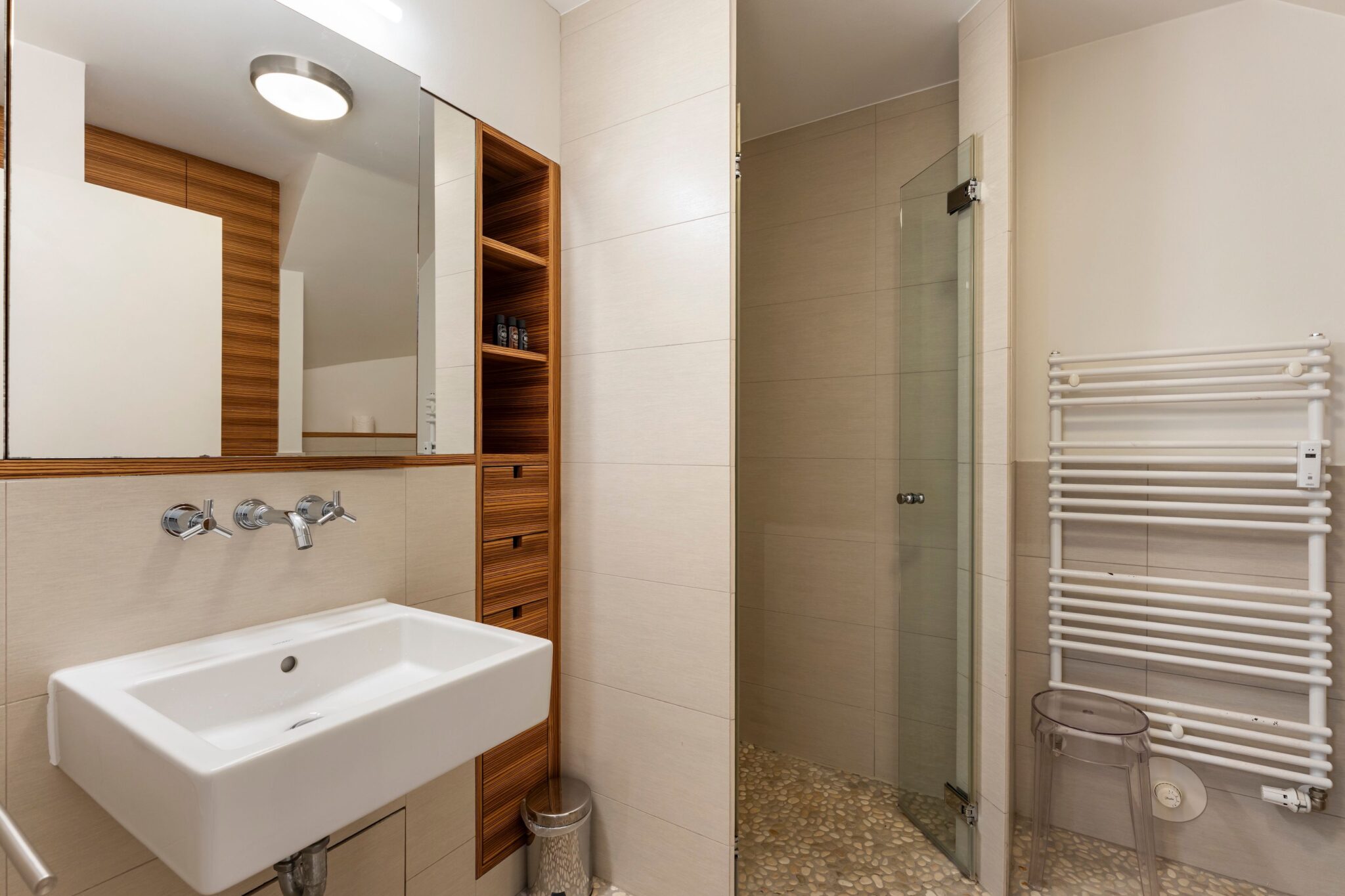 Badezimmer in Ferienhaus auf Sylt