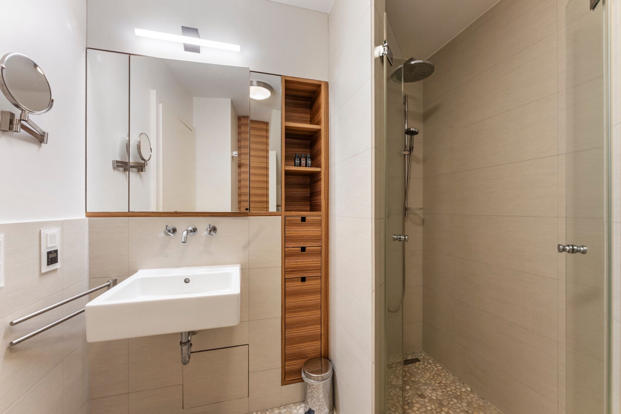 Badezimmer in Ferienhaus auf Sylt