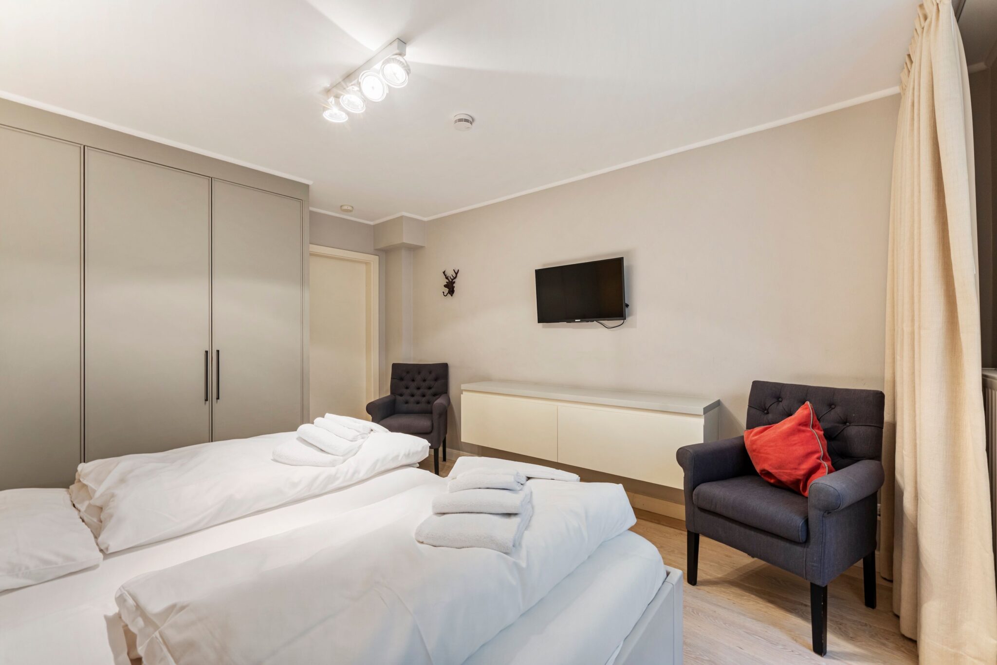 Schlafzimmer in Ferienhaus auf Sylt