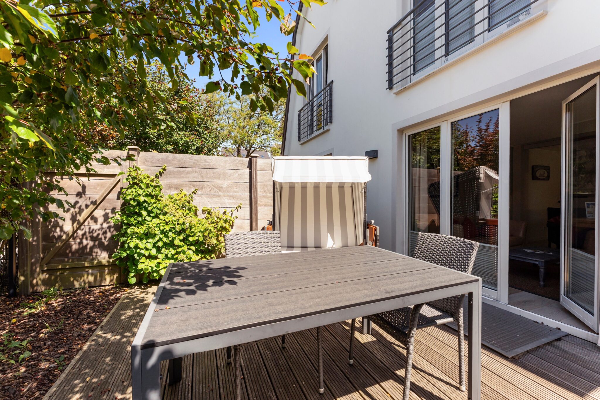 Terrasse zu Ferienhaus auf Sylt