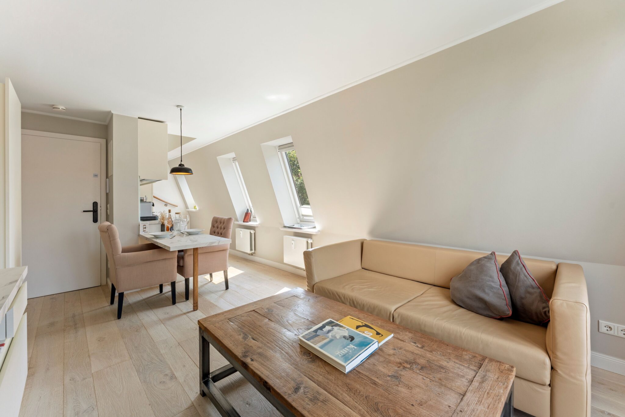 Wohnzimmer in Ferienhaus auf Sylt