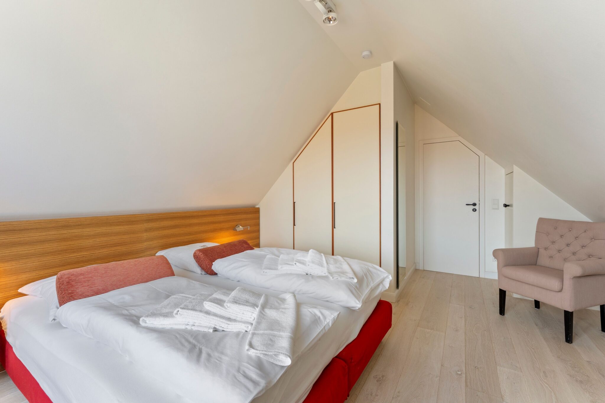 Schlafzimmer in Ferienhaus auf Sylt