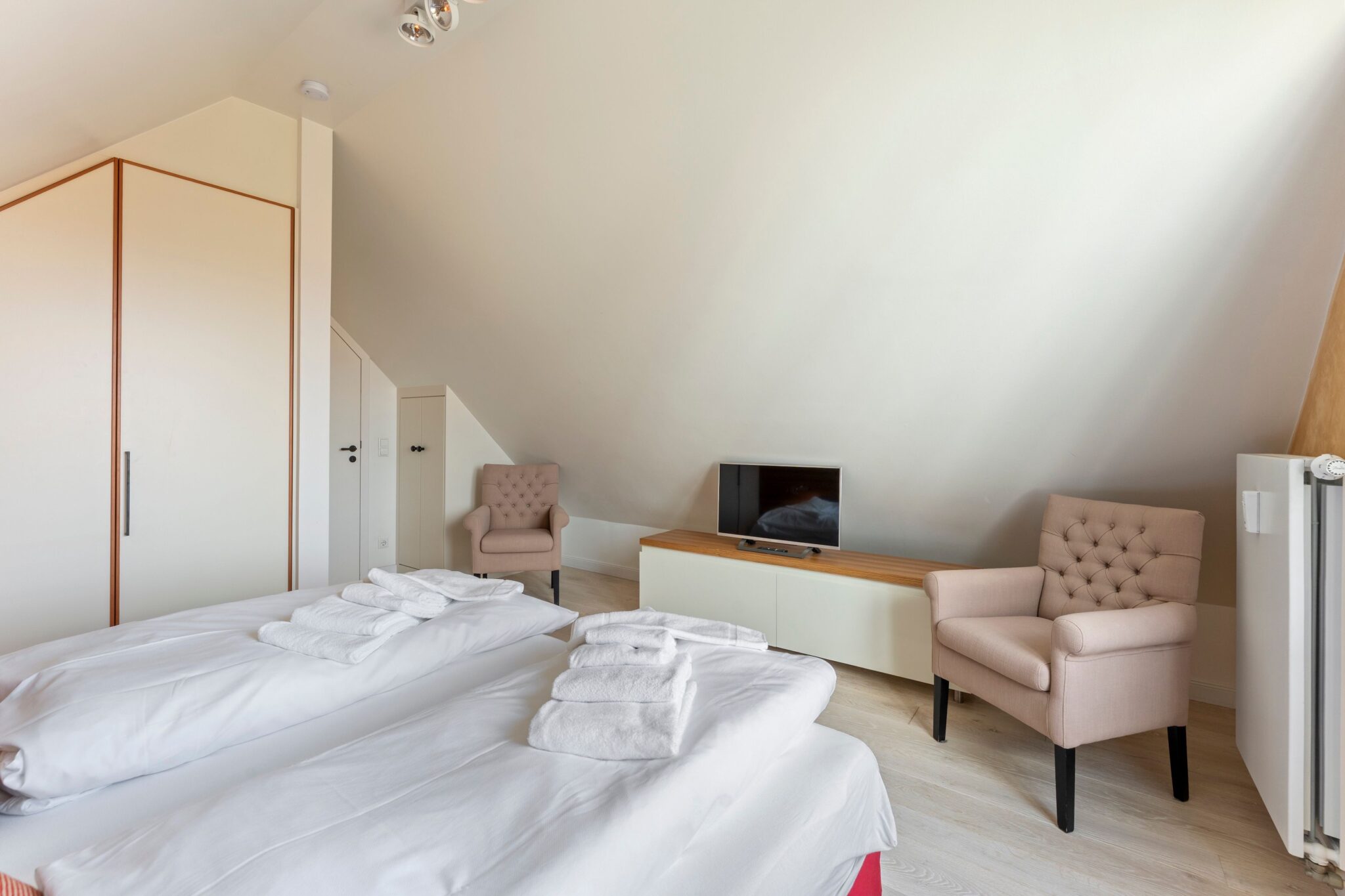 Schlafzimmer in Ferienhaus auf Sylt