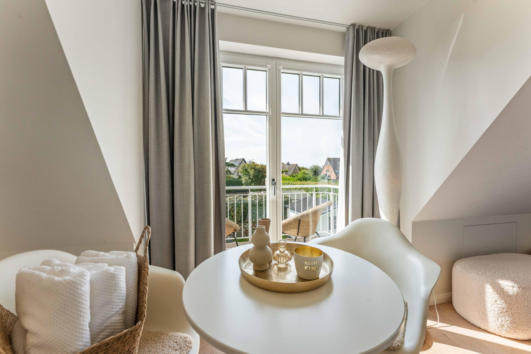Schlafzimmer in Ferienwohnung auf Sylt