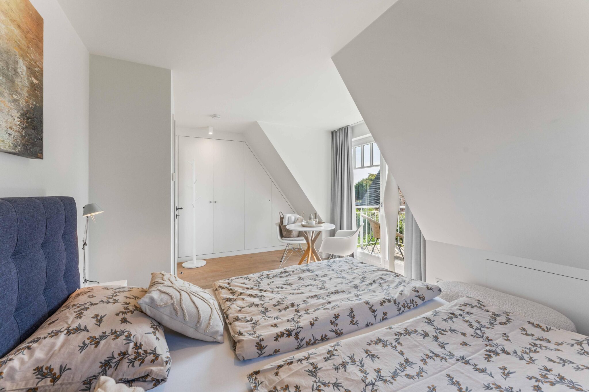 Schlafzimmer in Ferienwohnung auf Sylt