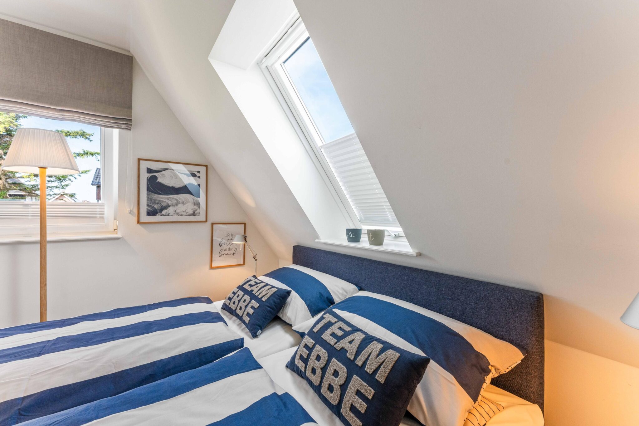 Schlafzimmer in Ferienwohnung auf Sylt