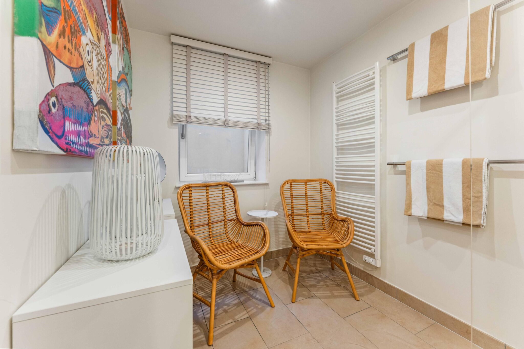Badezimmer in Ferienwohnung auf Sylt