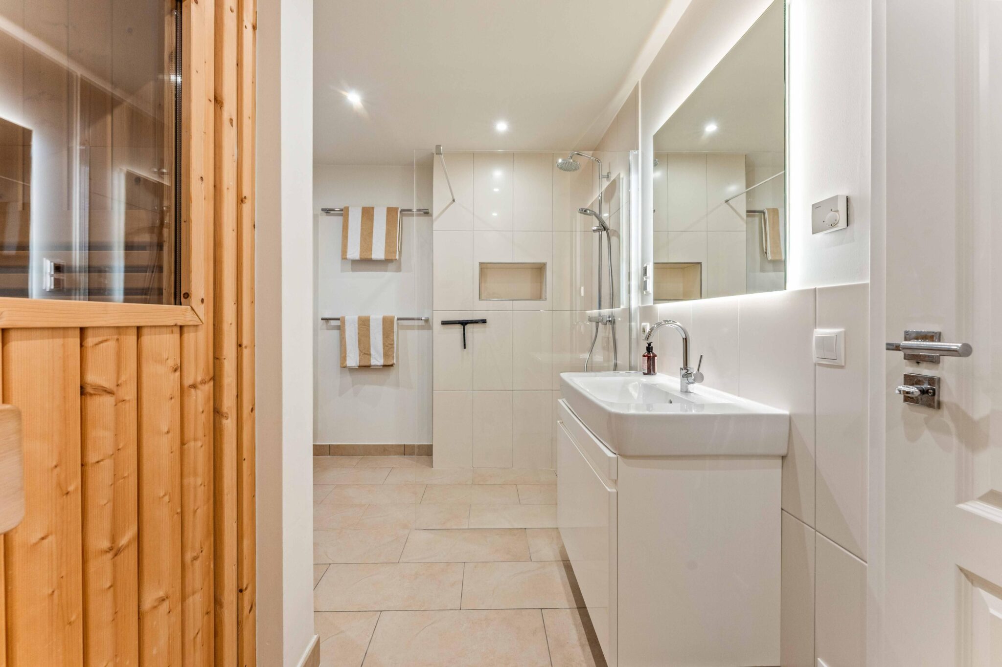 Sauna in Ferienwohnung auf Sylt