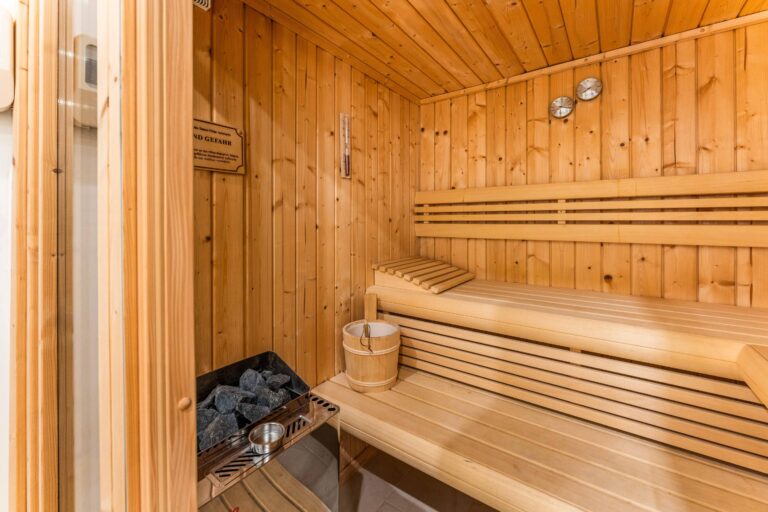 Sauna in Ferienwohnung auf Sylt