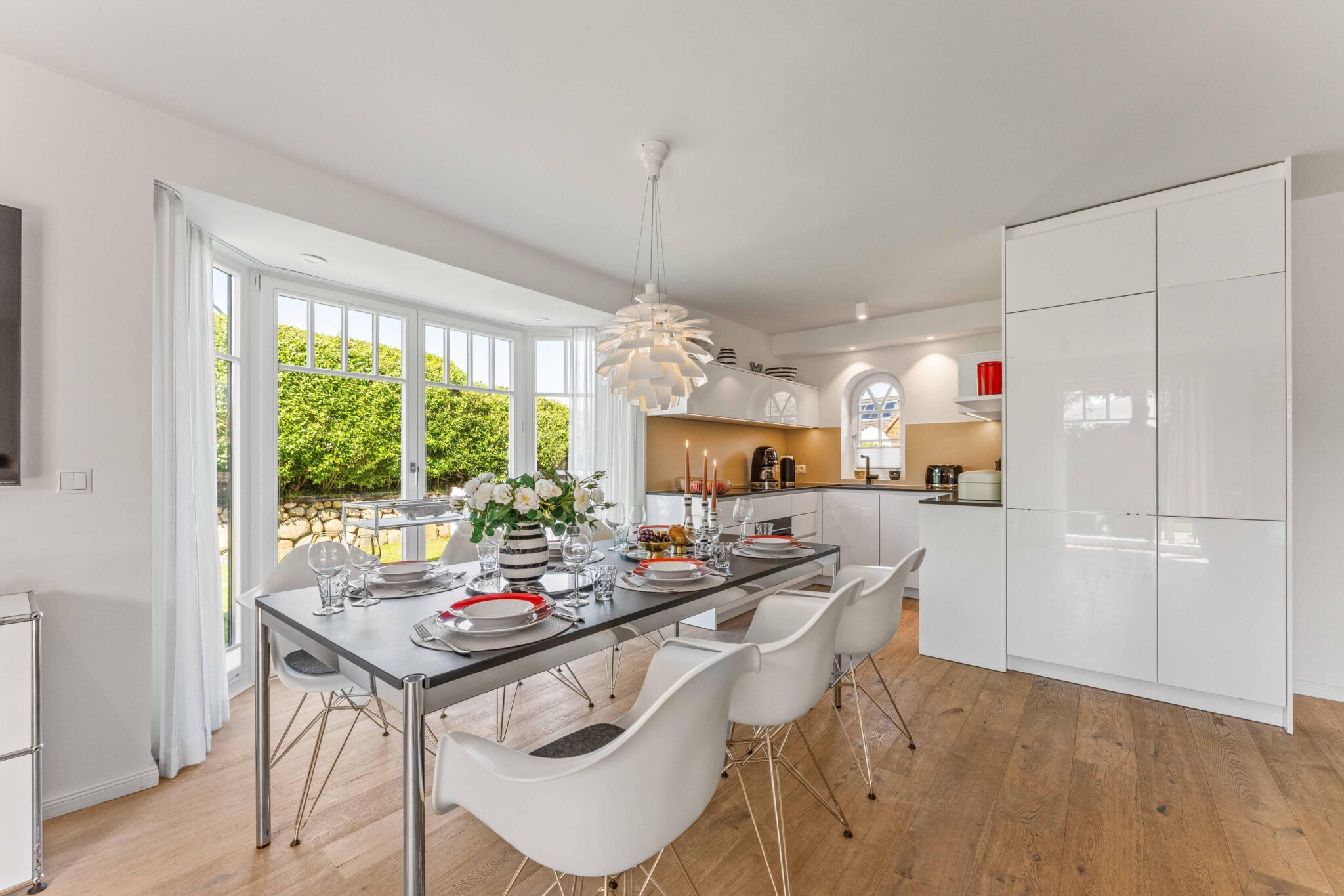 Esstisch in Ferienwohnung auf Sylt