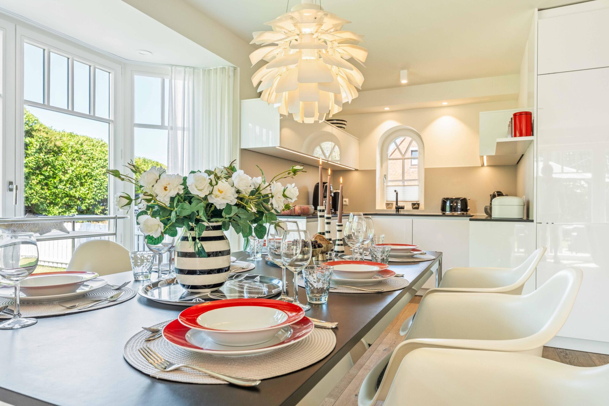 Esstisch in Ferienwohnung auf Sylt