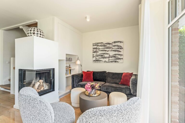 Wohnzimmer in Ferienwohnung auf Sylt